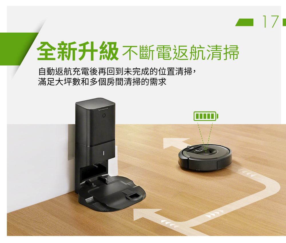 iRobot Roomba i7+掃地機器人 自動返回